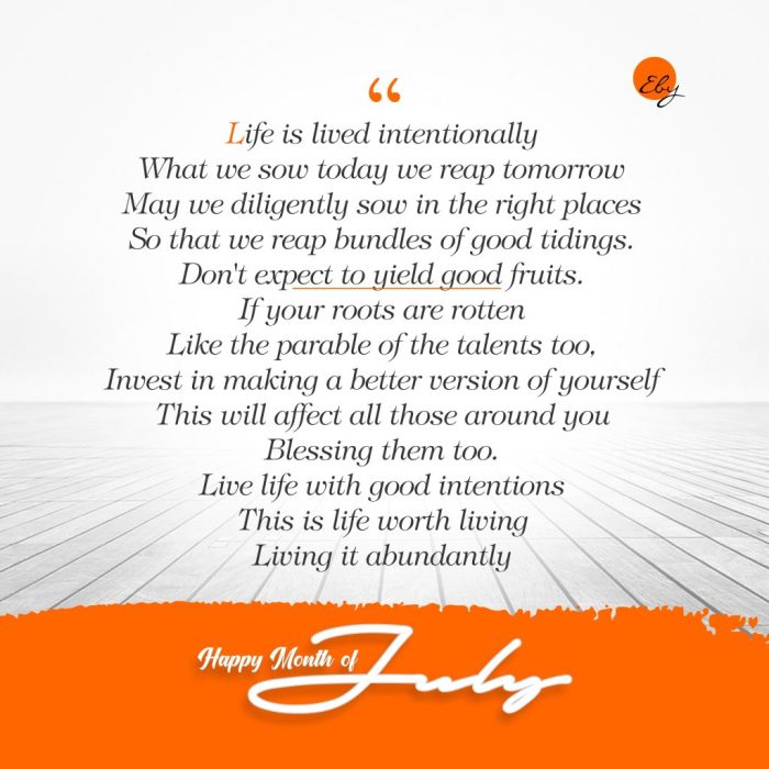 INTENTIONAL LIFE