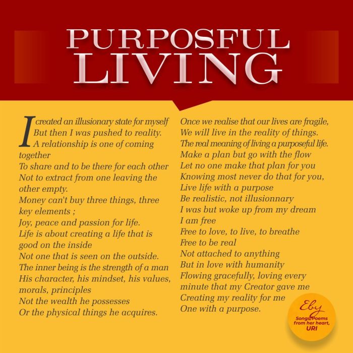 PURPOSEFUL LIVING